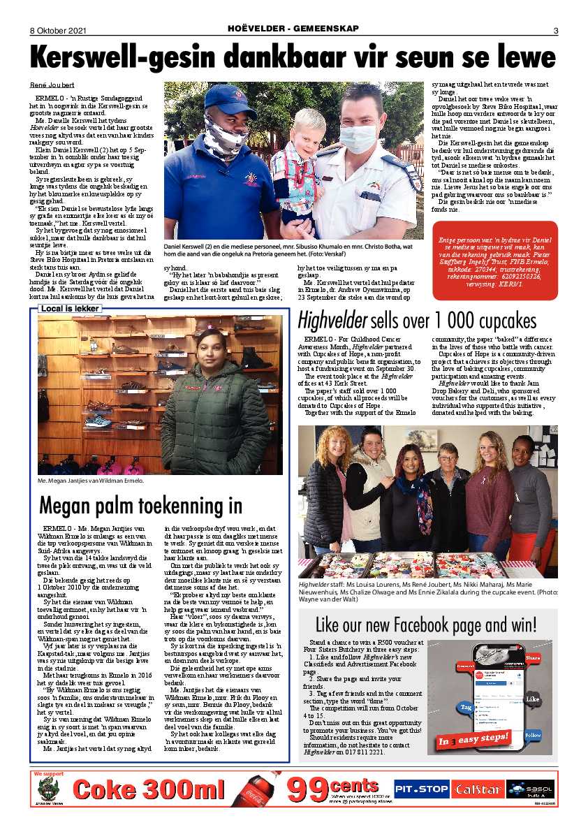 Highvelder Newspaper 8 October 2021 page 3