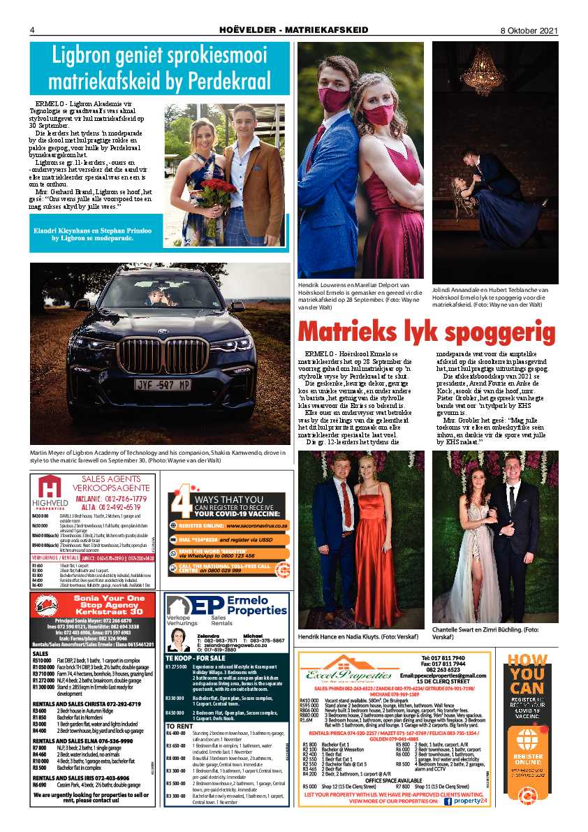 Highvelder Newspaper 8 October 2021 page 4