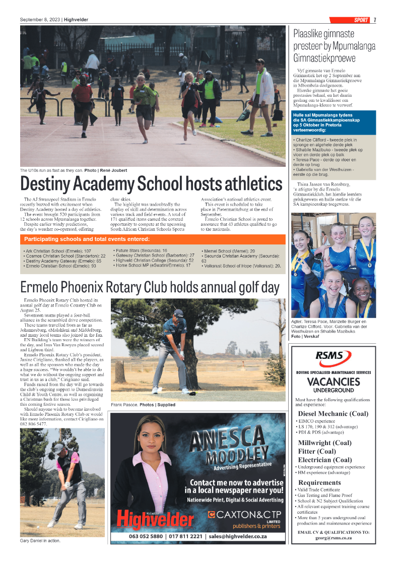 Highvelder Newspaper 8 September 2023 page 7