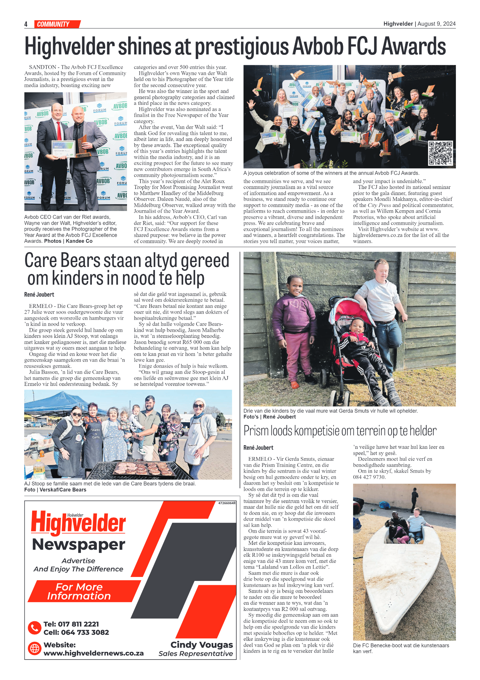 Highvelder Newspaper 8 August 2024 page 4