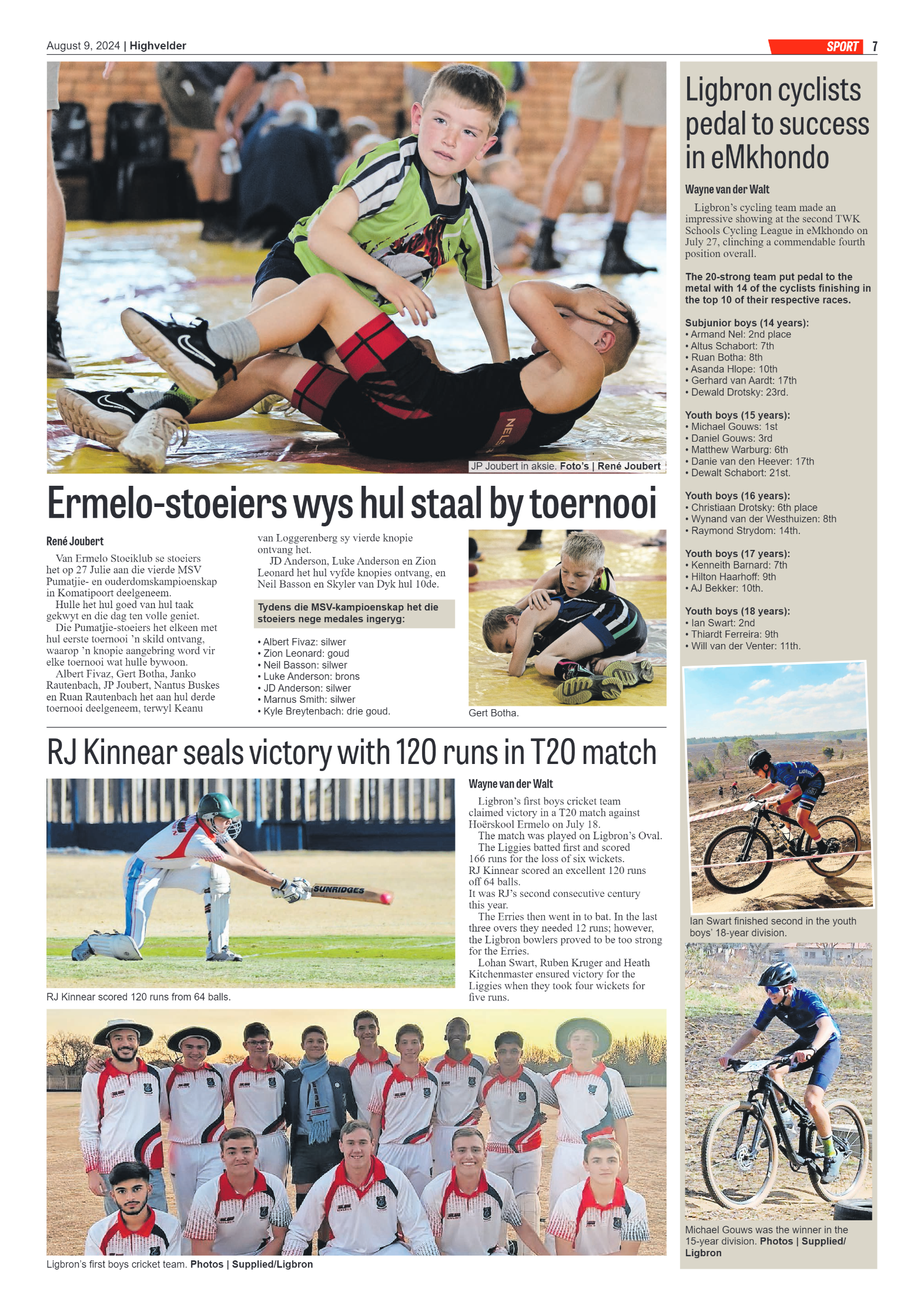 Highvelder Newspaper 8 August 2024 page 7