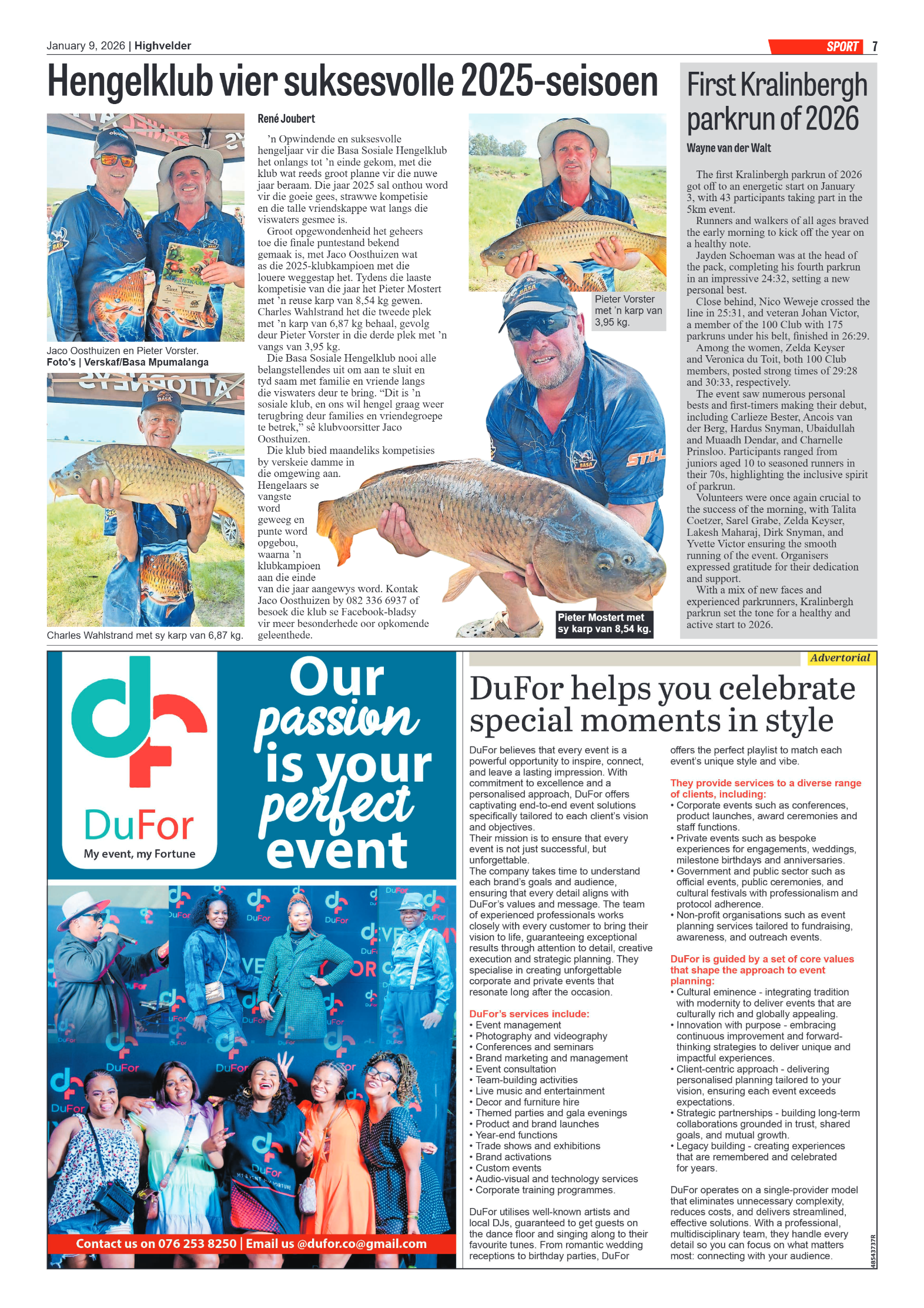 Highvelder Newspaper 9 January 2026 page 7