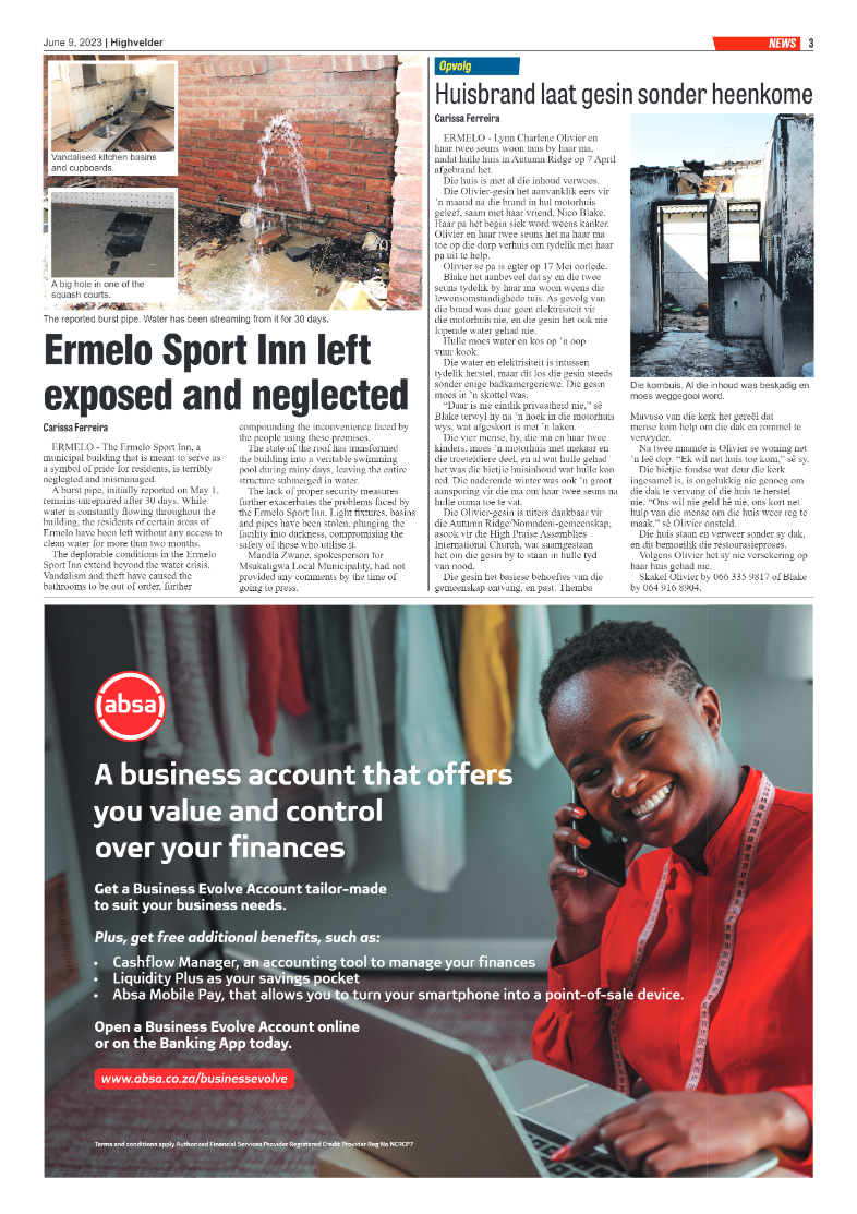 Highvelder Newspaper 9 June 2023 page 3