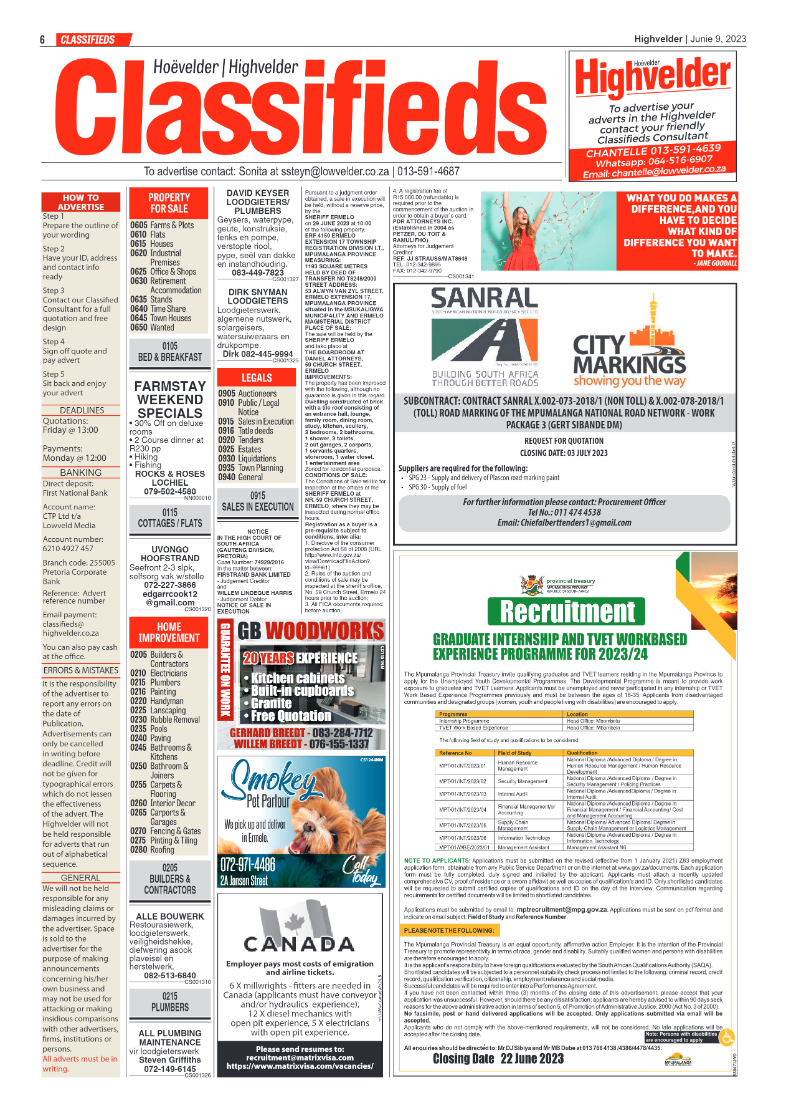 Highvelder Newspaper 9 June 2023 page 6