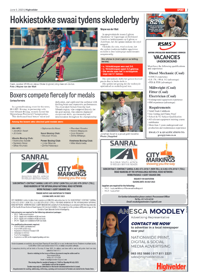 Highvelder Newspaper 9 June 2023 page 7