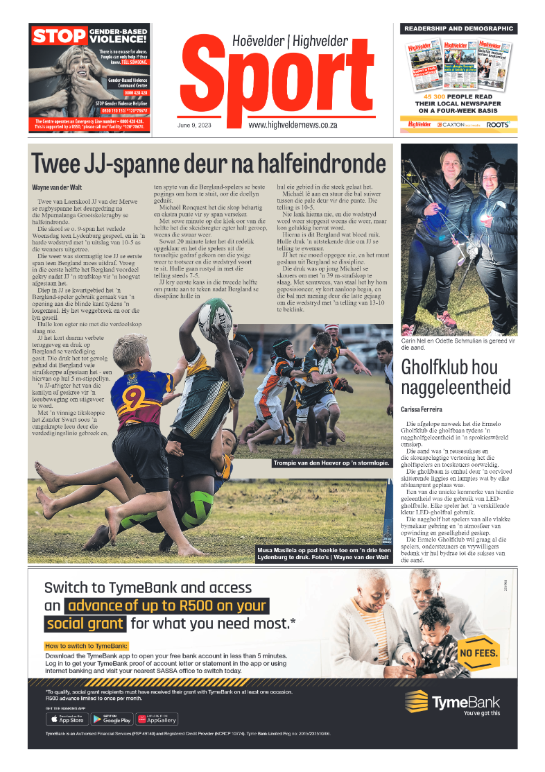 Highvelder Newspaper 9 June 2023 page 8