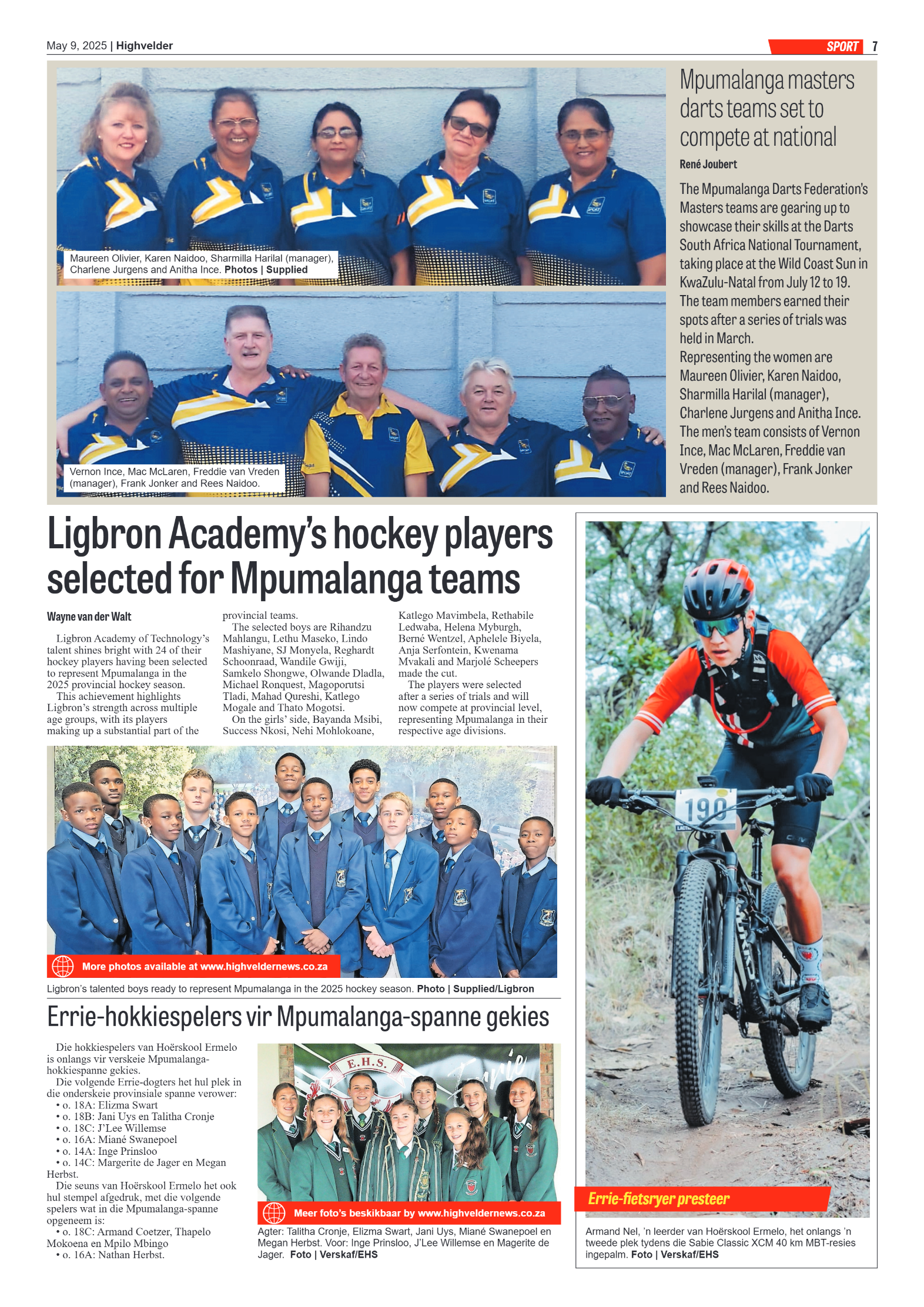 Highvelder Newspaper 9 May 2025 page 7