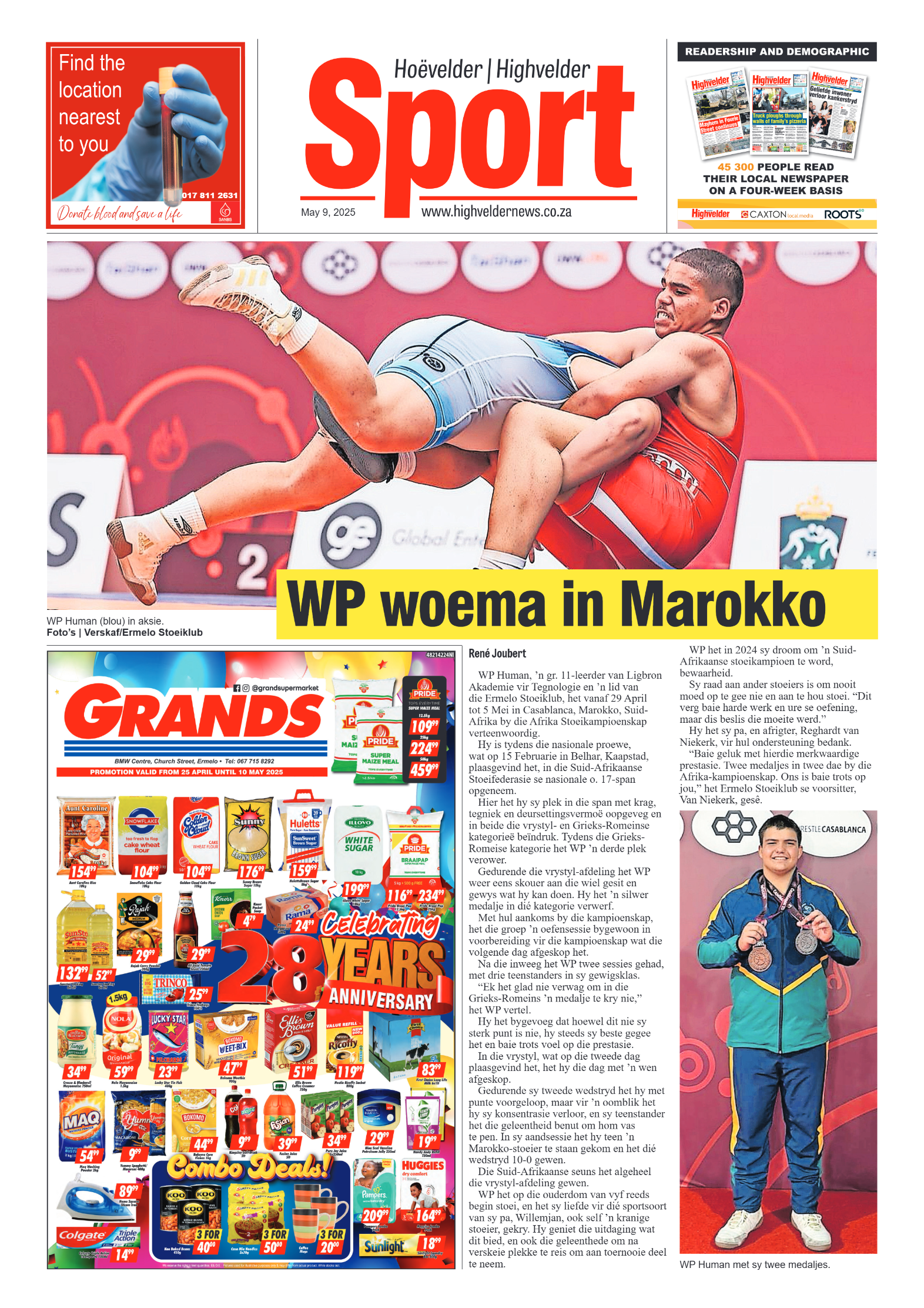 Highvelder Newspaper 9 May 2025 page 8