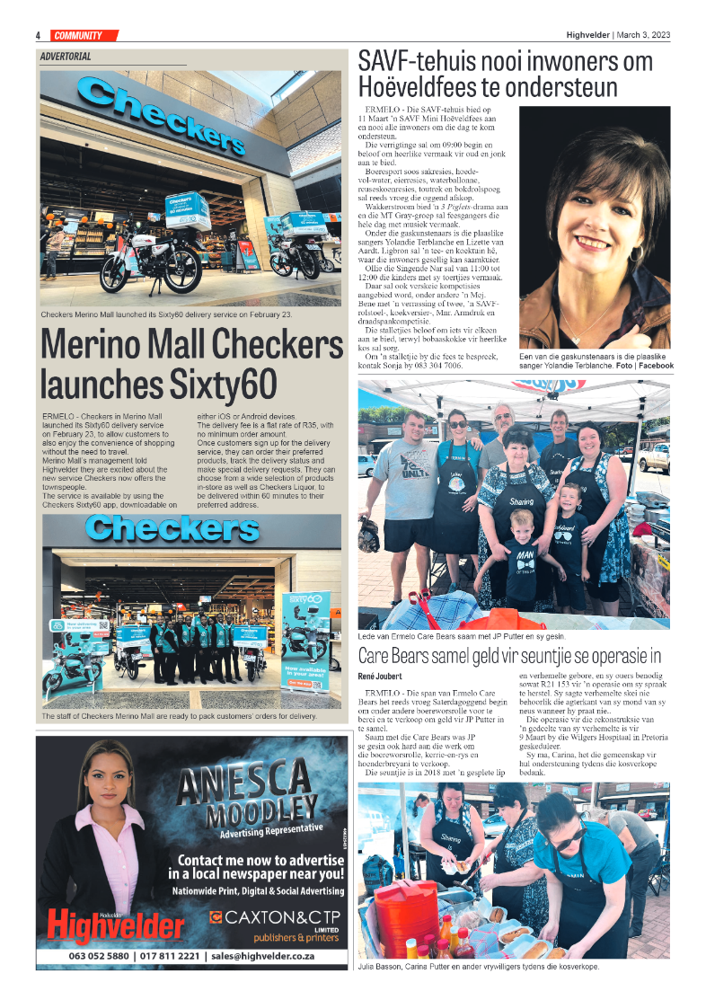 Highvelder Newspaper March 3 2023 page 4