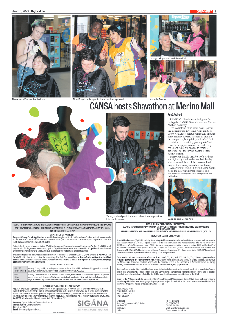 Highvelder Newspaper March 3 2023 page 5