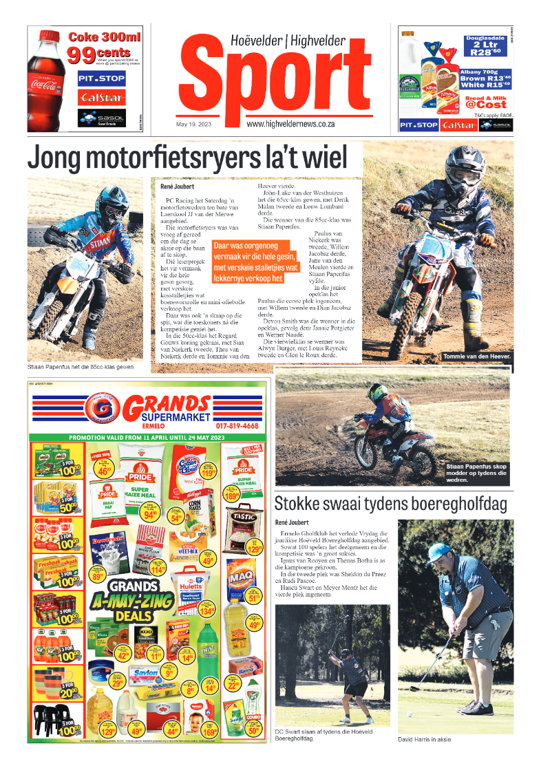 Highvelder Newspaper 19 May 2023 page 8