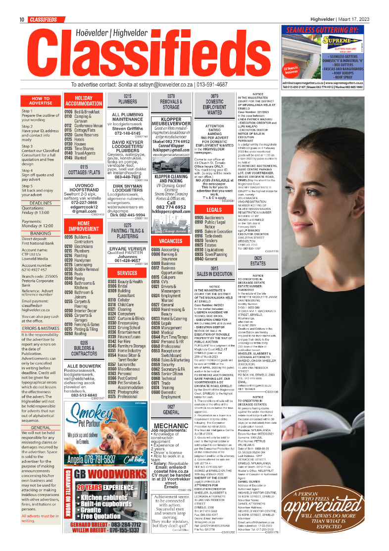 Higvelder Newspaper 17 March 2023 page 10