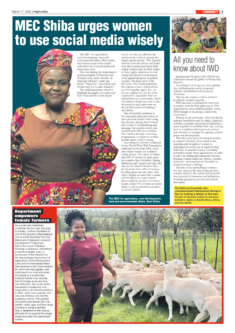 Higvelder Newspaper 17 March 2023 page 9
