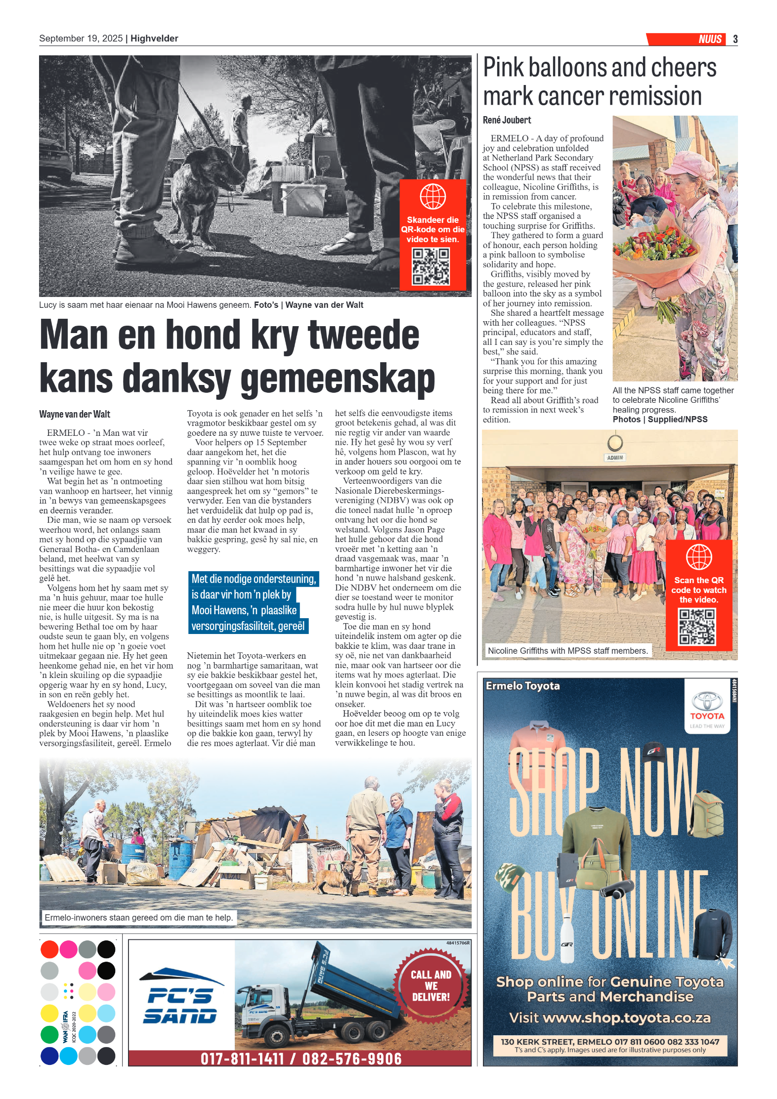 Higvelder Newspaper 19 September 2025 page 3