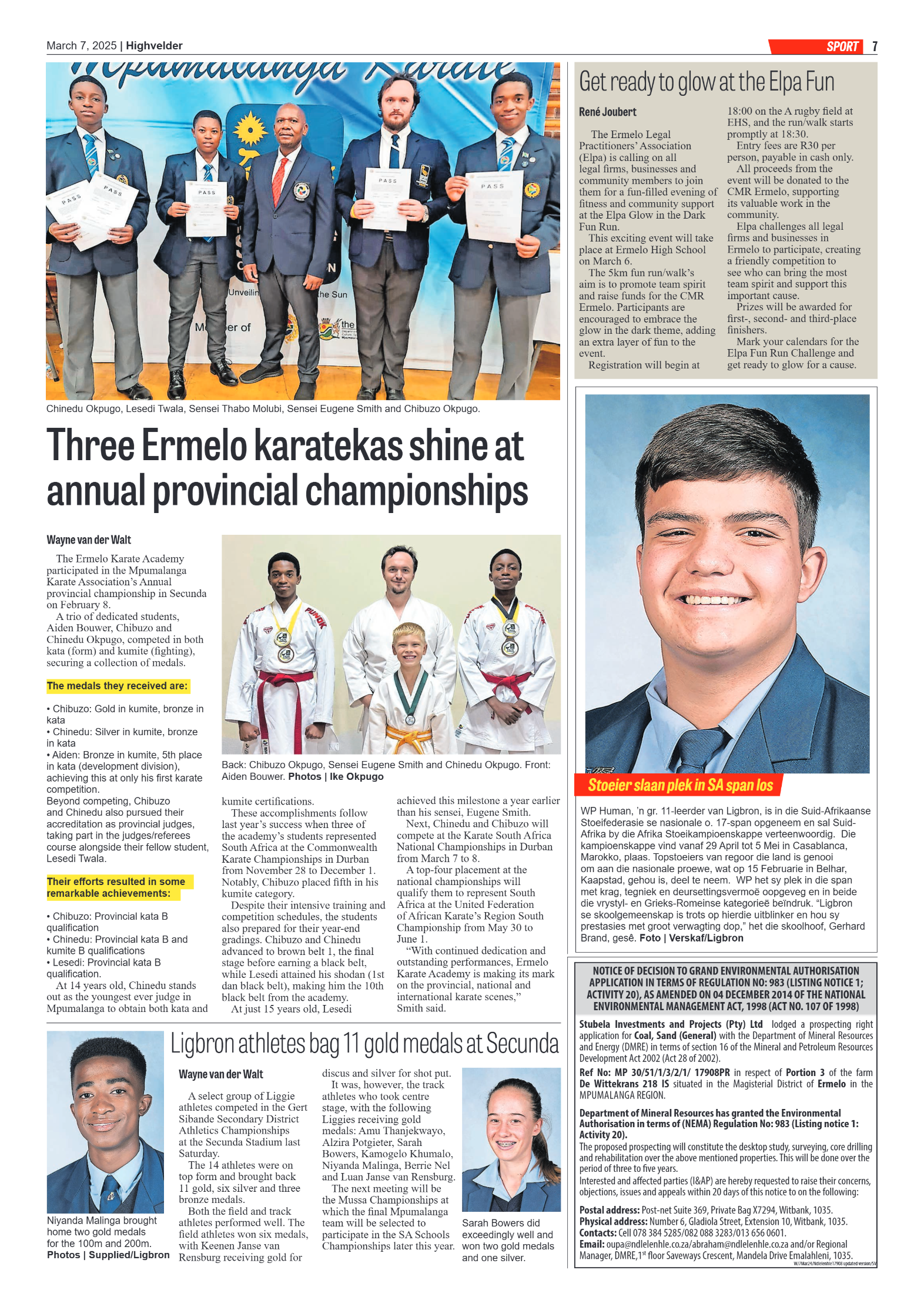 Higvelder Newspaper 7 March 2025 page 7
