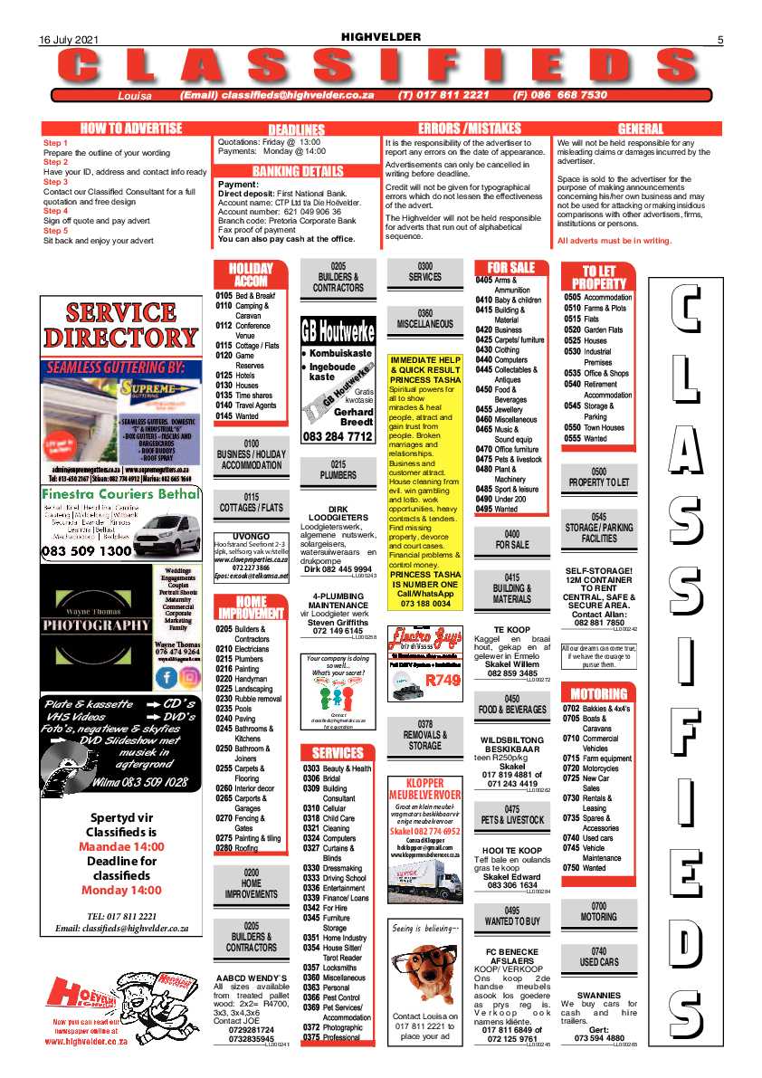 Hihgvelder Newspaper 16 July 2021 page 5