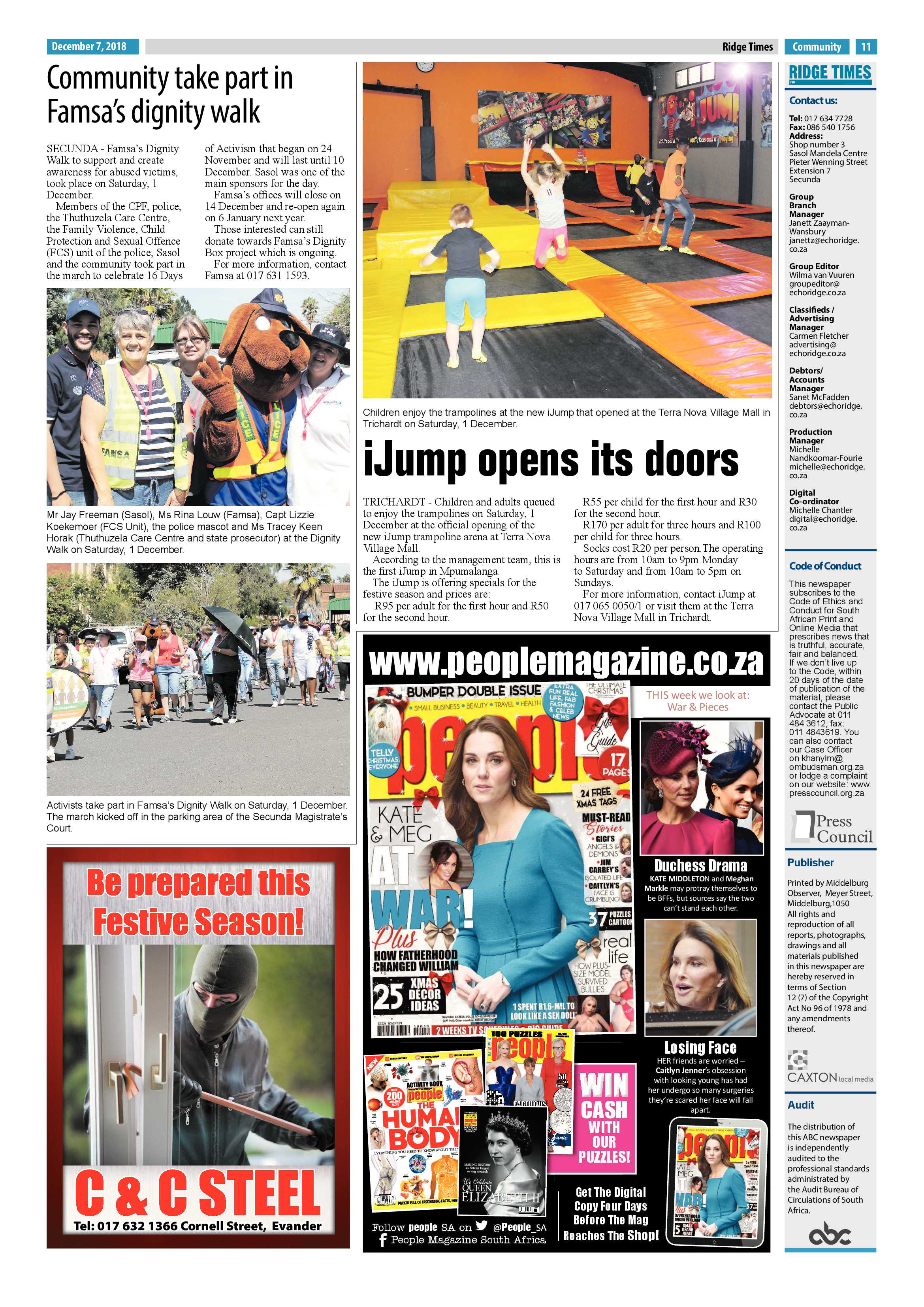 Ridge Times 7 December page 11