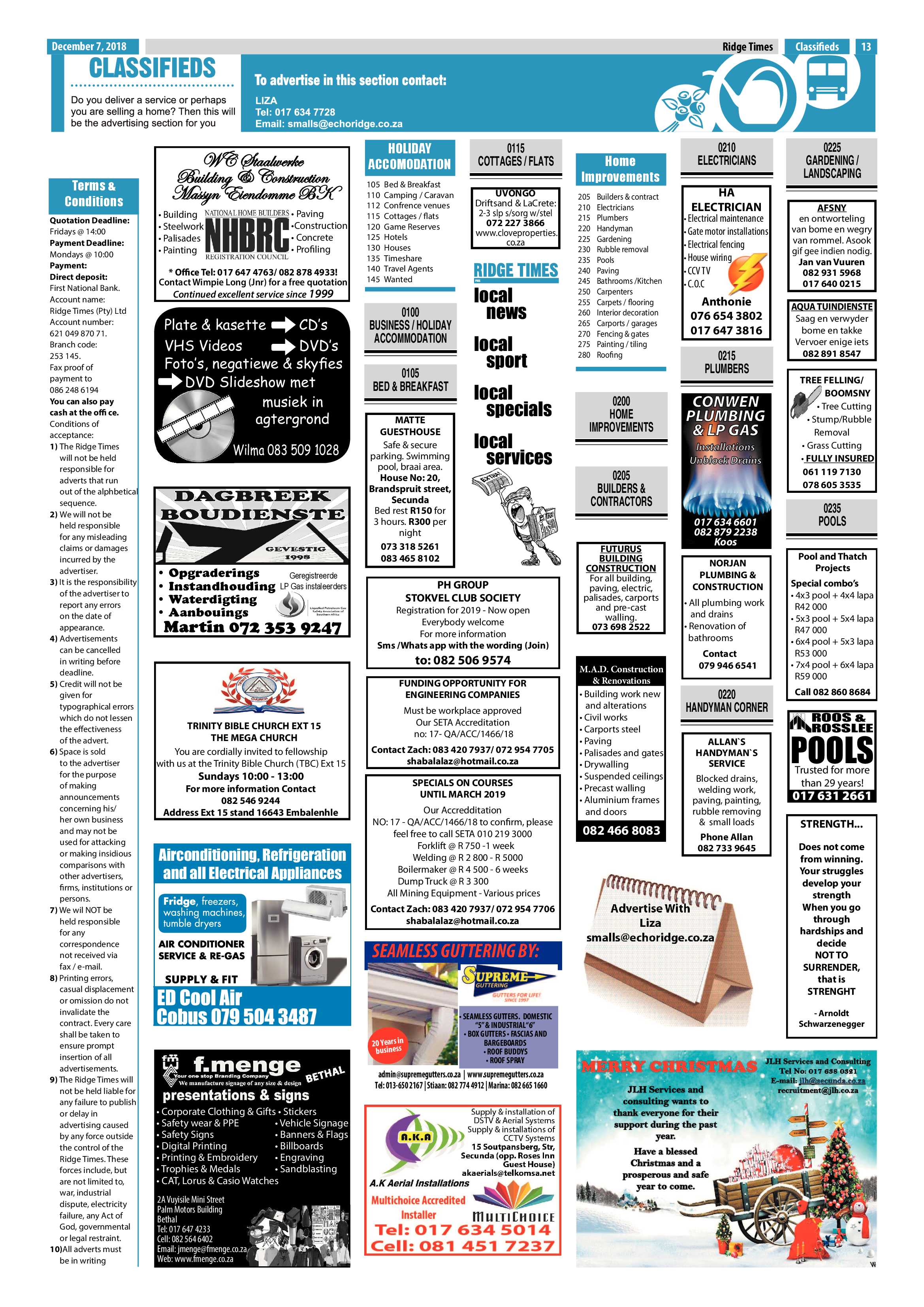 Ridge Times 7 December page 13