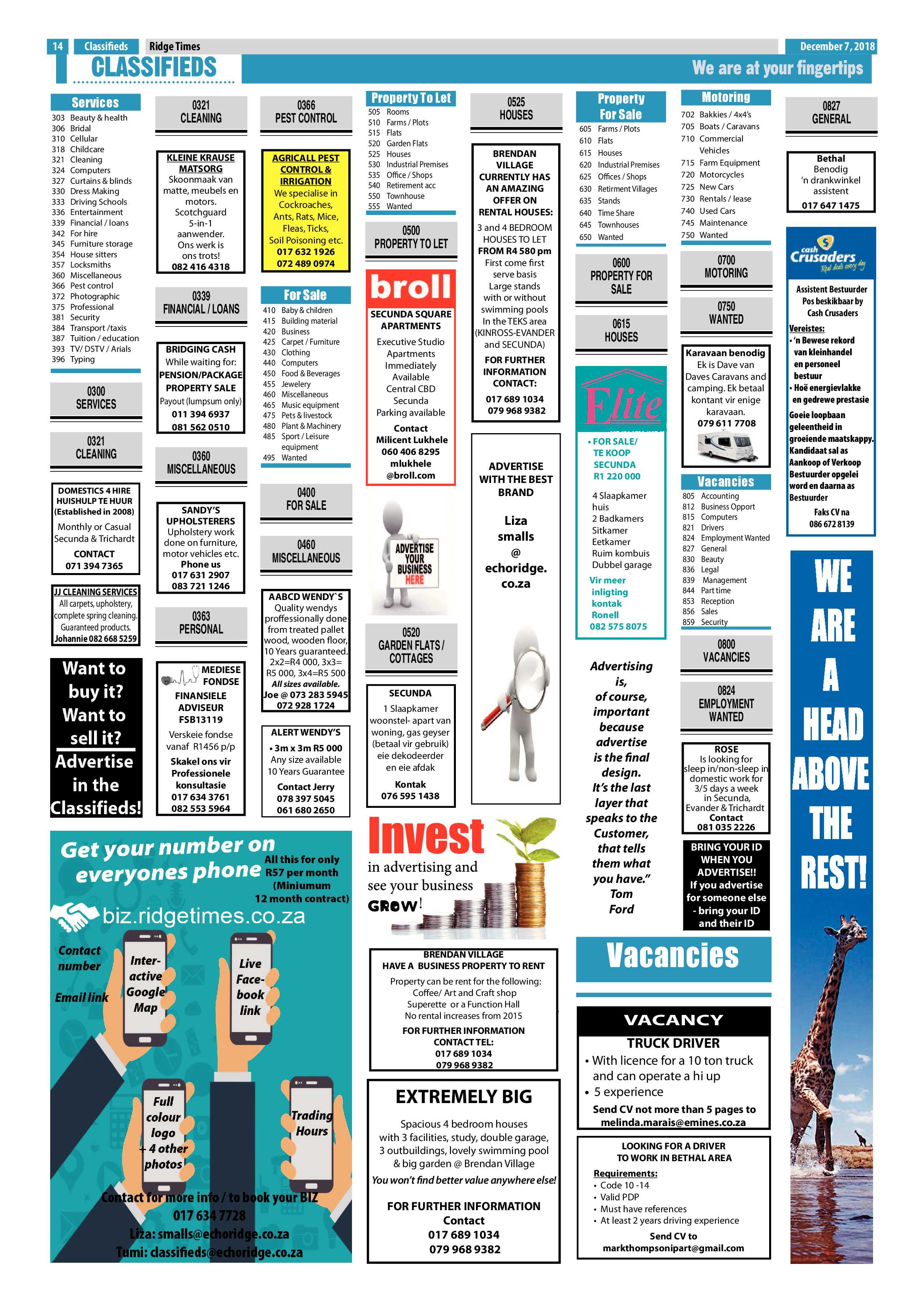 Ridge Times 7 December page 14